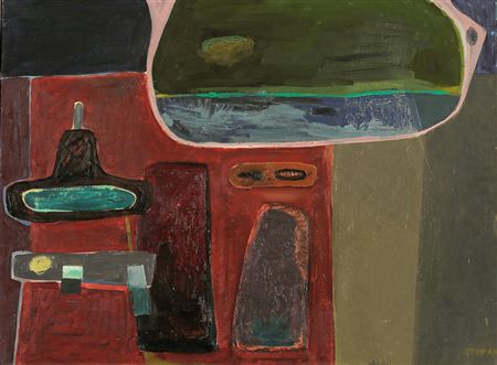 Sample artwork by Stefan Schwerdtfeger (Born 1928), known for painting, architecture and landscape - View similar artists and auction records