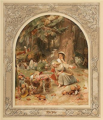 'Die Pilze' (zu 'Deutsche Bilderbogen': Das Märchen von den Pilzen)