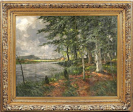 Waldlandschaft mit Flußlauf