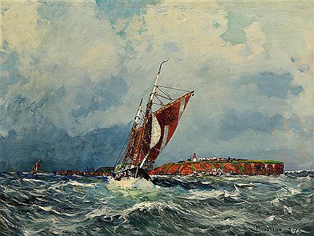 Segler vor Helgoland