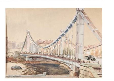 Krymsky Bridge by Xenia Konradovna Kupetsio - Auction record, sale price, and art valuation. Compare with similar artists and explore comparable artworks.
