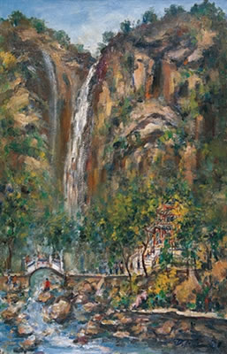 High mountains and far water