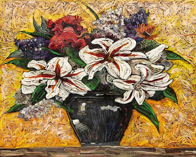 Layer Still Life of Yellow Background
