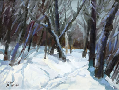 Winter Landscape of Mt.Nochoo by SeungWoo Oh - Auction record, sale price, and art valuation. Compare with similar artists and explore comparable artworks.