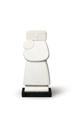 Sample artwork by YoungKyo Yoo (1946 - 2006), known for marble and granite abstract sculpture organic forms - View similar artists and auction records