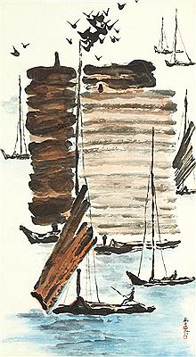 Sample artwork by JaeHyue Sung (1915 - 1996), known for painting - View similar artists and auction records