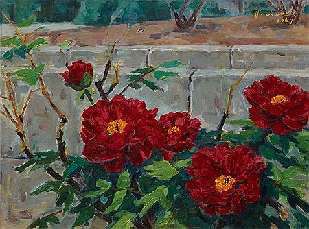 Peony by ChiHo Oh - Auction record, sale price, and art valuation. Compare with similar artists and explore comparable artworks.