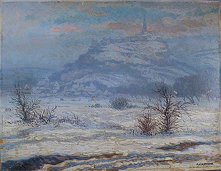 Güssing im Schnee