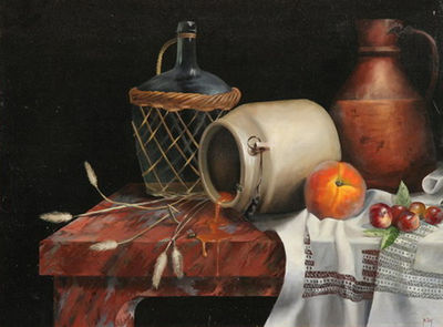 Honey Pot with Bees