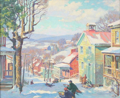 Sledding, Waterford, Virginia