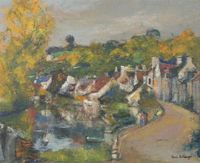 FRENCH VILLAGE IN AUTUMN by René Charles Bellanger - Auction record, sale price, and art valuation. Compare with similar artists and explore comparable artworks.