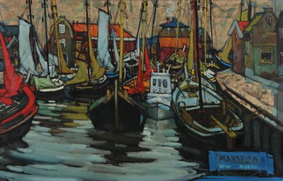 SPAKENBURG HARBOR by Jesus Mecko Casaus - Auction record, sale price, and art valuation. Compare with similar artists and explore comparable artworks.