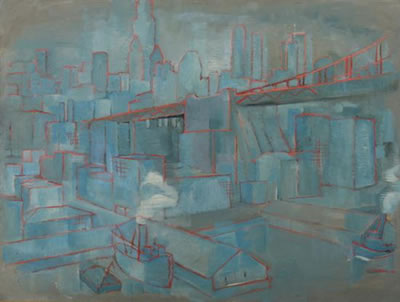 LOOKING TOWARDS MANHATTAN, 1951