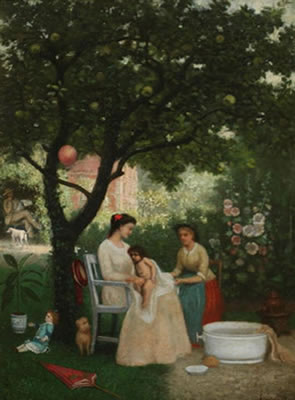 BATH UNDER APPLE TREE