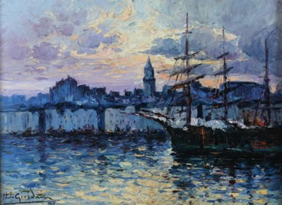 SUNSET, MARSEILLE HARBOR