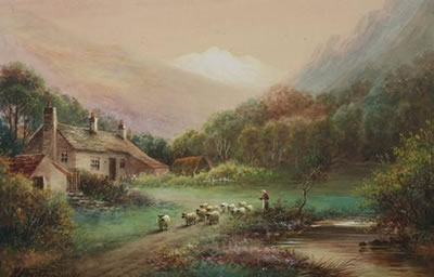SHEEP ON PATH