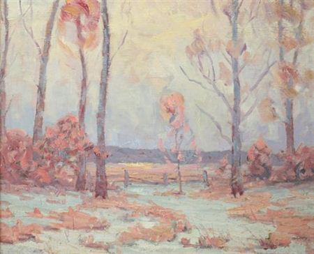 WINTER PASTURES, ALEXANDRIA by August Rolle - Auction record, sale price, and art valuation. Compare with similar artists and explore comparable artworks.