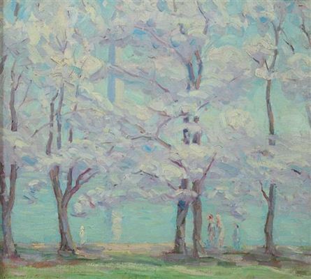 CHERRY BLOSSOMS, WASHINGTON MONUMENT