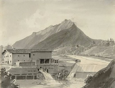 "Dull Mühle in der Bischofsmütze".