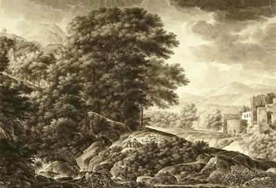 Ideale Landschaft bei aufziehendem Gewitter