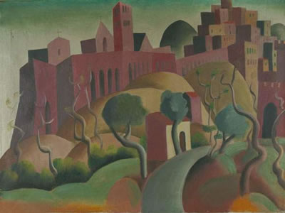 Blick auf Assisi. - 1925