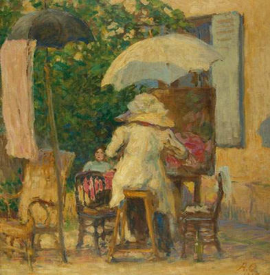 Die Malerin. - 1910