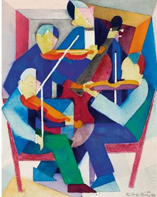 Streichquartett. by Rudolf Moller - Auction record, sale price, and art valuation. Compare with similar artists and explore comparable artworks.