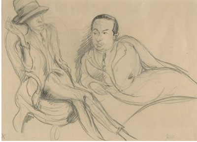 Wolfgang Gurlitt und Frau Lily Christensen-Agoston.