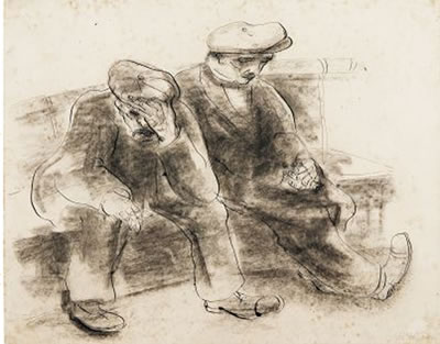 Zwei Arbeitslose. by Richard Hohly - Auction record, sale price, and art valuation. Compare with similar artists and explore comparable artworks.