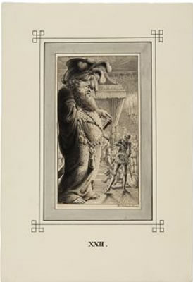 23 Bll. und ein Titelblatt sowie 6 Vignetten: Illustrationen zu Don Quixote.