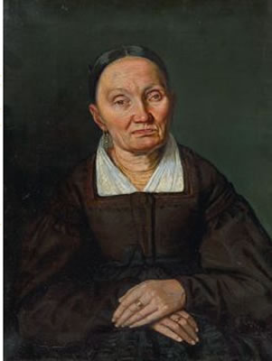 Bildnis der Frau Trafoier ("Stiegelwirtin") aus Bozen.