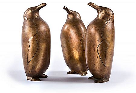 Drei Pinguine.
