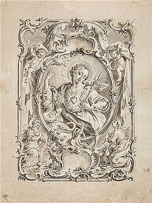 Cor Mariae by Vitus Felix Rigl - Auction record, sale price, and art valuation. Compare with similar artists and explore comparable artworks.