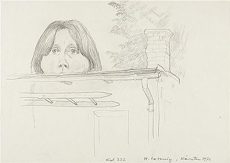 Portrait of Maria Lassnig: Self-portrait