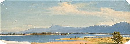 2 Bll.: Blick auf den Chiemsee (Studien). by Caesar Metz - Auction record, sale price, and art valuation. Compare with similar artists and explore comparable artworks.