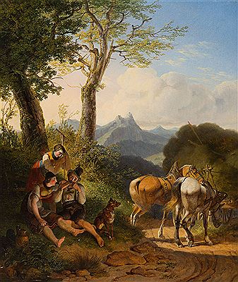 Rast bei der Ernte im Salzkammergut. by Carl Wilhelm Freiherr von Heideck - Auction record, sale price, and art valuation. Compare with similar artists and explore comparable artworks.