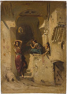 In einer orientalischen Gasse.