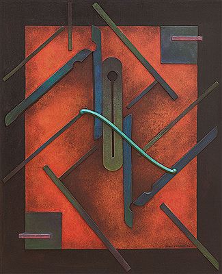 Sample artwork by Marcel Marc Eemans (1907 - 1998), known for surrealism - View similar artists and auction records