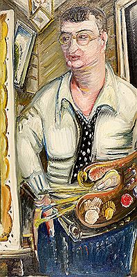 Portrait of Paul Kleinschmidt: self-portrait