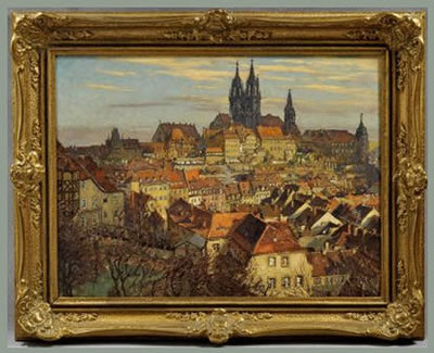 Ansicht von Meissen - Altstadt mit Dom