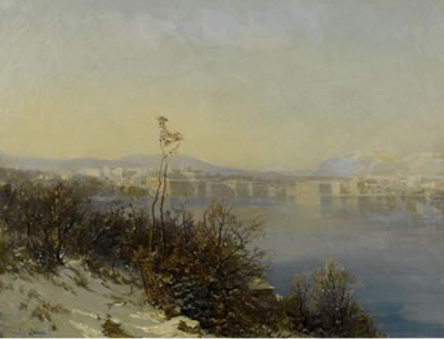 View of Geneva from Cologny.