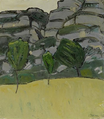 Pré jaune et Salève vert foncé