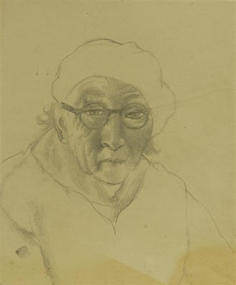 Portrait of Charles Clos Olsommer: Self-portrait.
