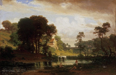 Women in the lake-shore