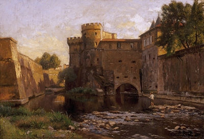 Castle by the river Loire