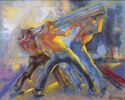 Building worker by Gyorgy Ruzicskay - Auction record, sale price, and art valuation. Compare with similar artists and explore comparable artworks.
