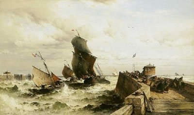 Arrival at the Port in Normandy