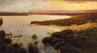 Twilight by the waterside