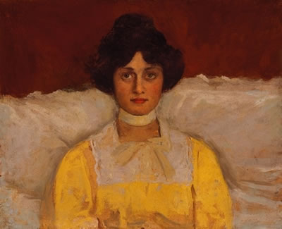 Lady in Yellow Blouse (Portrait of Mrs. Kunffy)