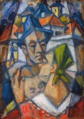 Portrait of Janos Kmetty: Self-Portrait from Szentendre